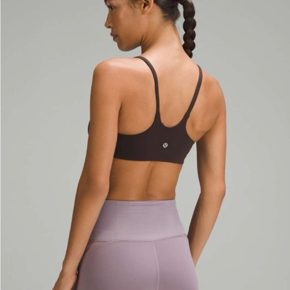 Lululemon Wunder Train Strappy Racer Bra *Light Support, C/D Cup in Espresso Sz6